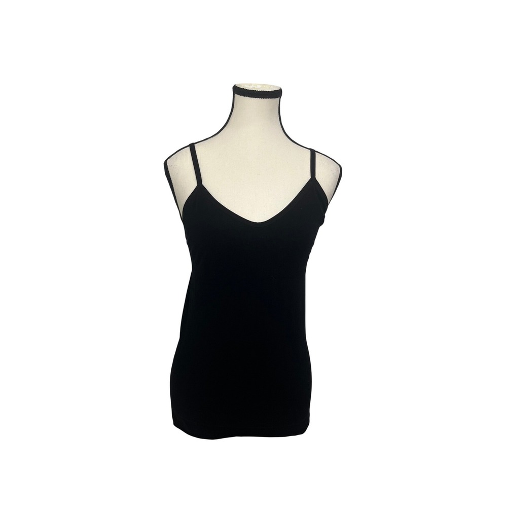 Skinnygirl Camisole Women XL Black Good Smoothers & Shapers V-Neck Tank Top